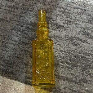 Amber Glass Decorative Bottle